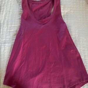 Lululemon cotton athletic pink tank top